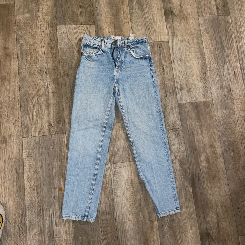 High waisted jeans zara